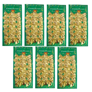 84 Mini Schleifen gold Weihnachten Weihnachtsschleifen Schleife Christbaum 5cm